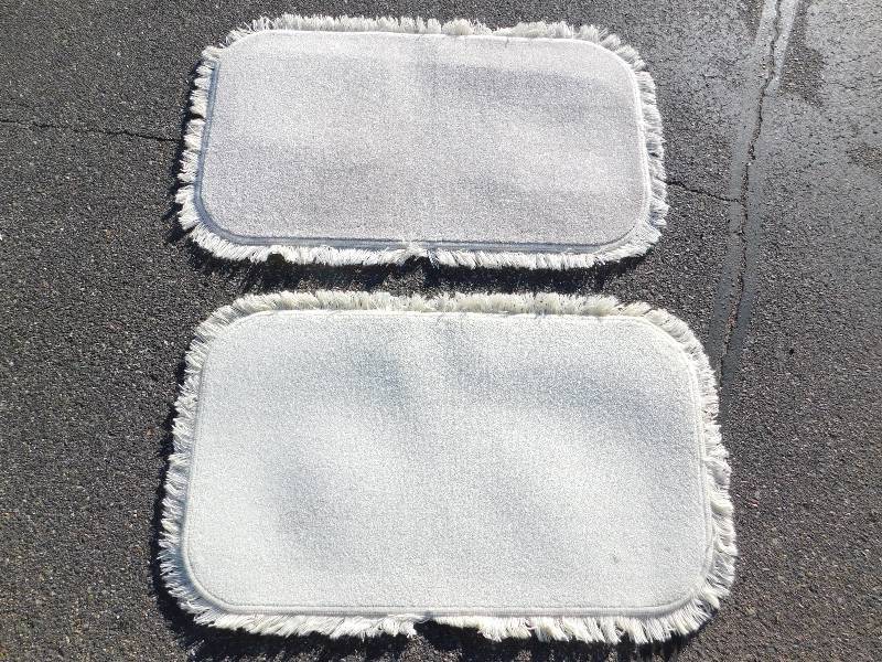 2 Blank 2x4 Rectangle Fringed Rug