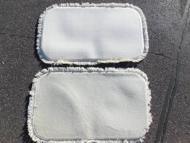 2 Blank 2x4 Rectangle Fringed Rug
