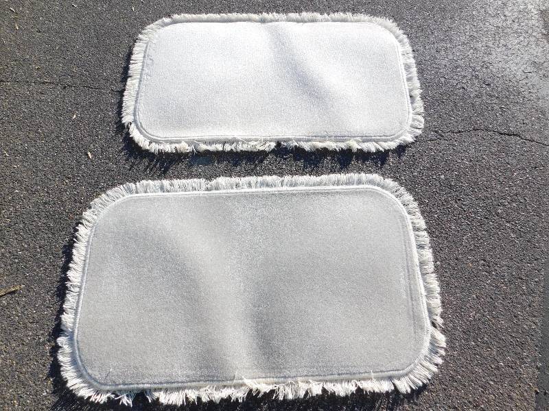 2 Blank 2x4 Rectangle Fringed Rug
