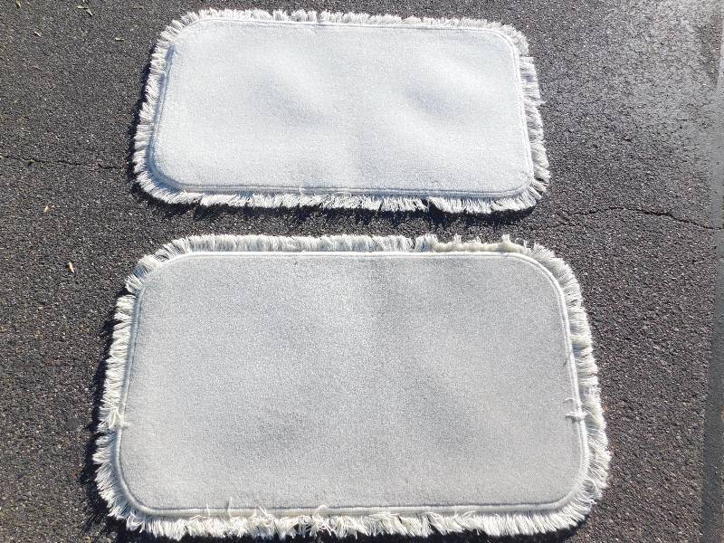 2 Blank 2x4 Rectangle Fringed Rug