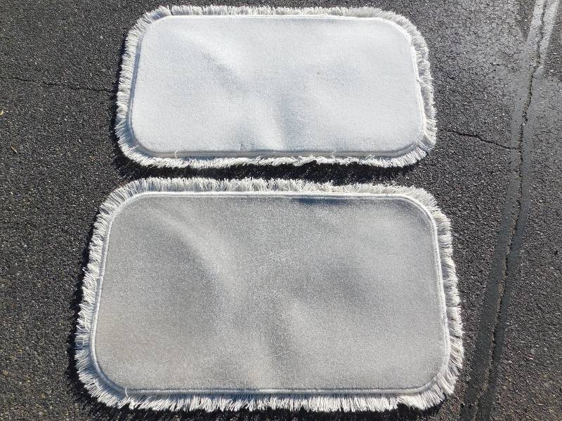 2 Blank 2x4 Rectangle Fringed Rug