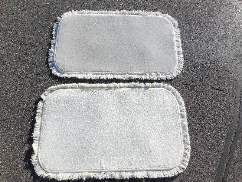 2 Blank 2x4 Rectangle Fringed Rug