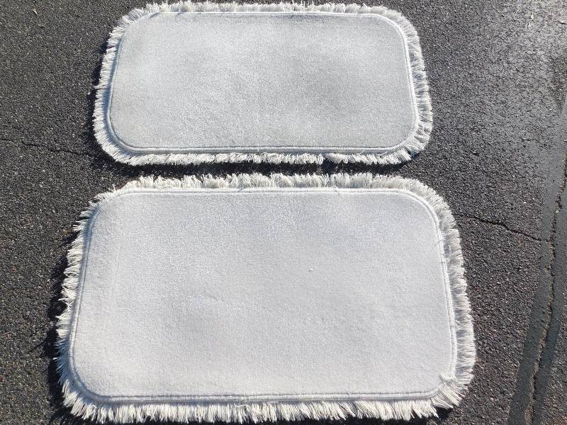 2 Blank 2x4 Rectangle Fringed Rug