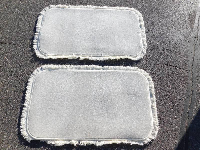 2 Blank 2x4 Rectangle Fringed Rug