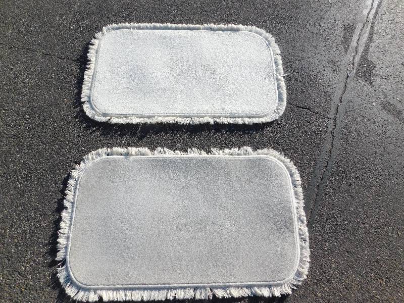 2 Blank 2x4 Rectangle Fringed Rug