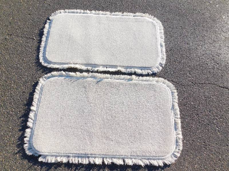 2 Blank 2x4 Rectangle Fringed Rug