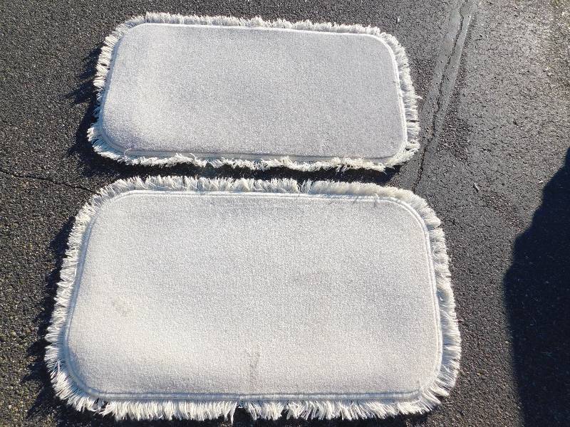 2 Blank 2x4 Rectangle Fringed Rug
