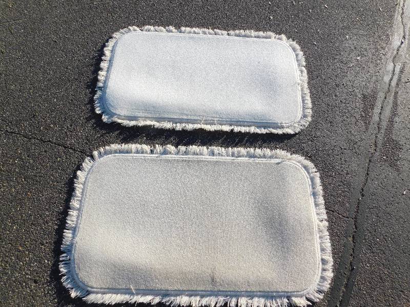 2 Blank 2x4 Rectangle Fringed Rug