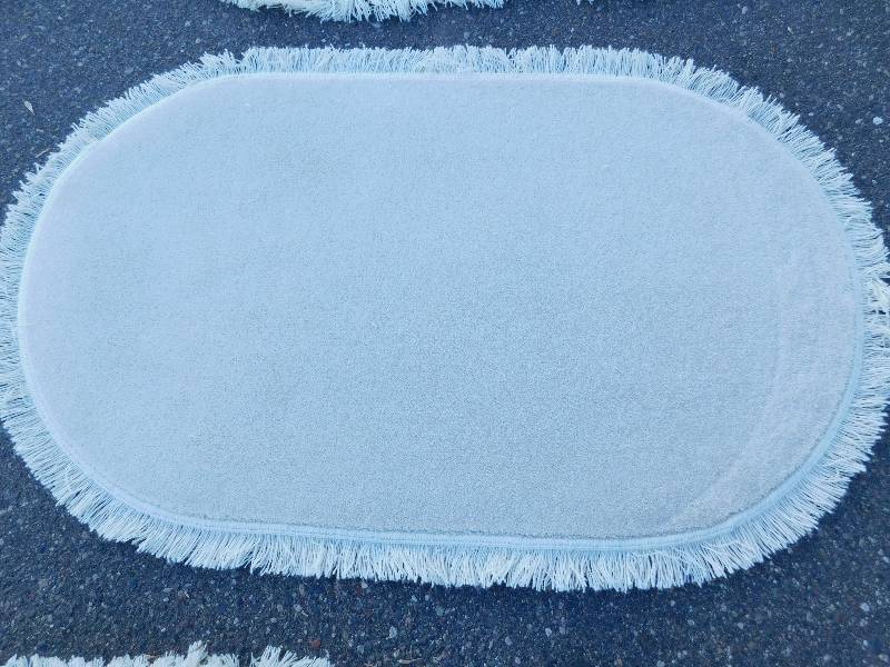 2 Blank 2.5x4 Fringed Oval Rugs