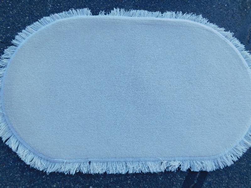 2 Blank 2.5x4 Fringed Oval Rugs