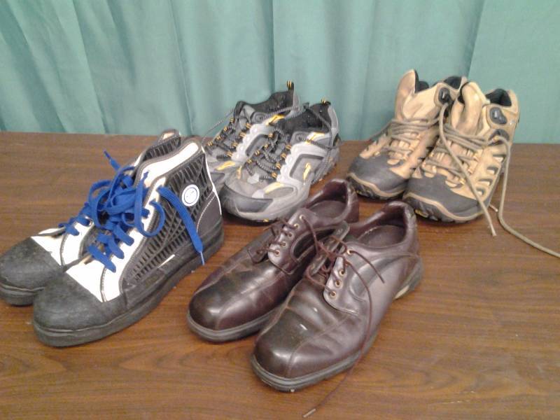 4-Pair Mens Shoes-Size 8
