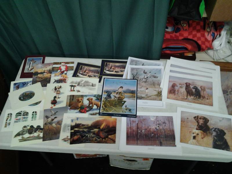 lot 20 image: Loose Wildlife Prints, Postcards (Ducks Unlimited, Phillip Crowe, Jim Killen, Harold Rowe)