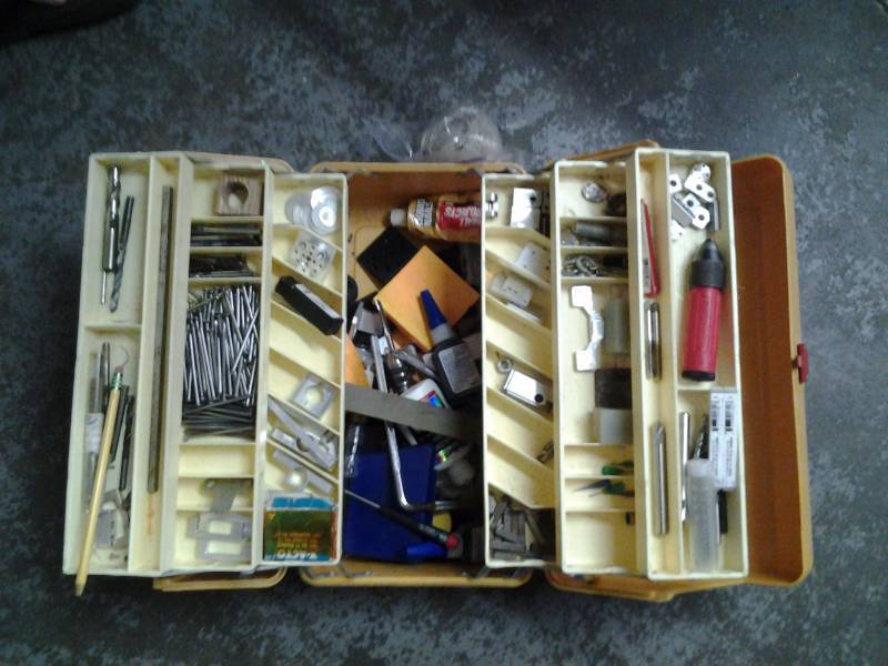 lot 57 image: Tool Box & Contents (Full Of Hardware)
