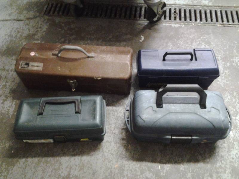 lot 58 image: 4-Empty TackleTool Boxes