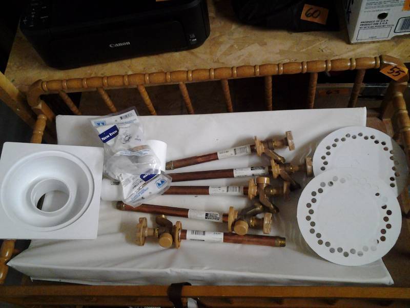 lot 65 image: 5-Frostless Water Faucets & Other Plumbing Parts