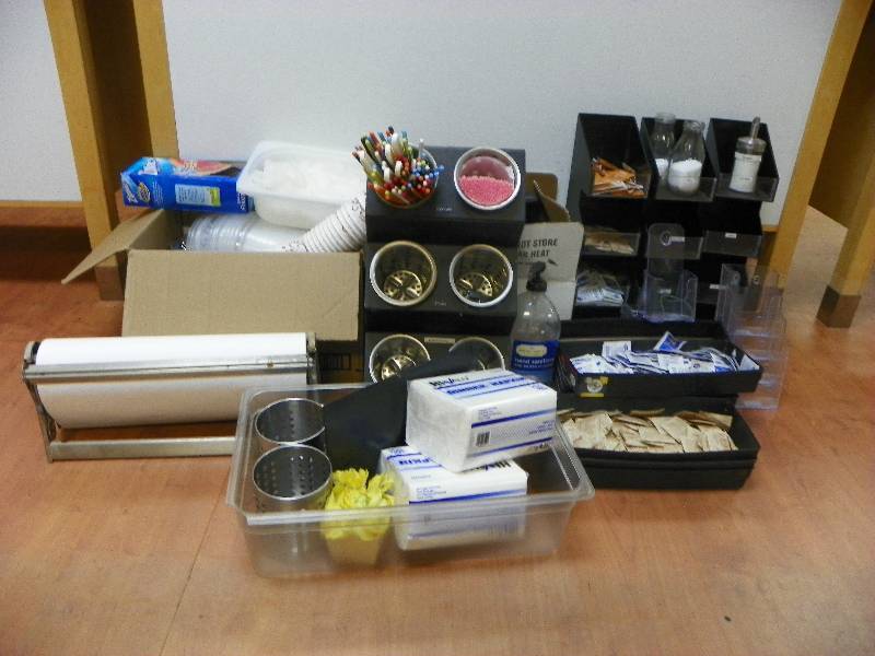 Condiment storage and other small kitchen items