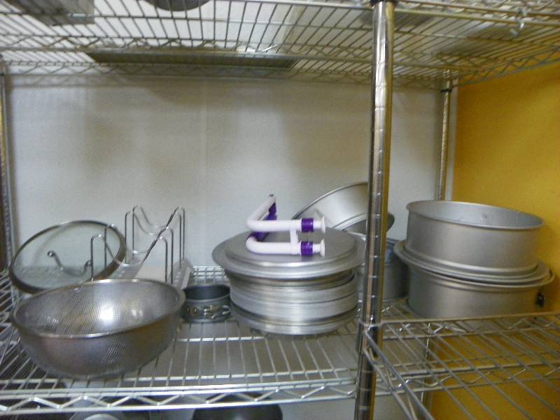 kitchen items, pans