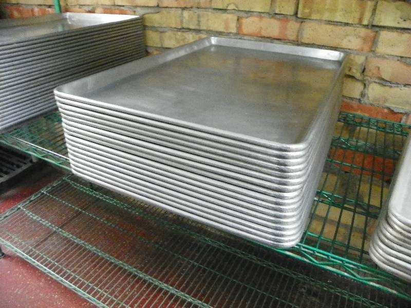 stack of sheet pans