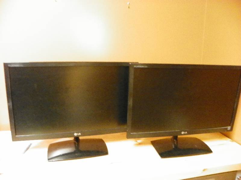 Two LG monitors