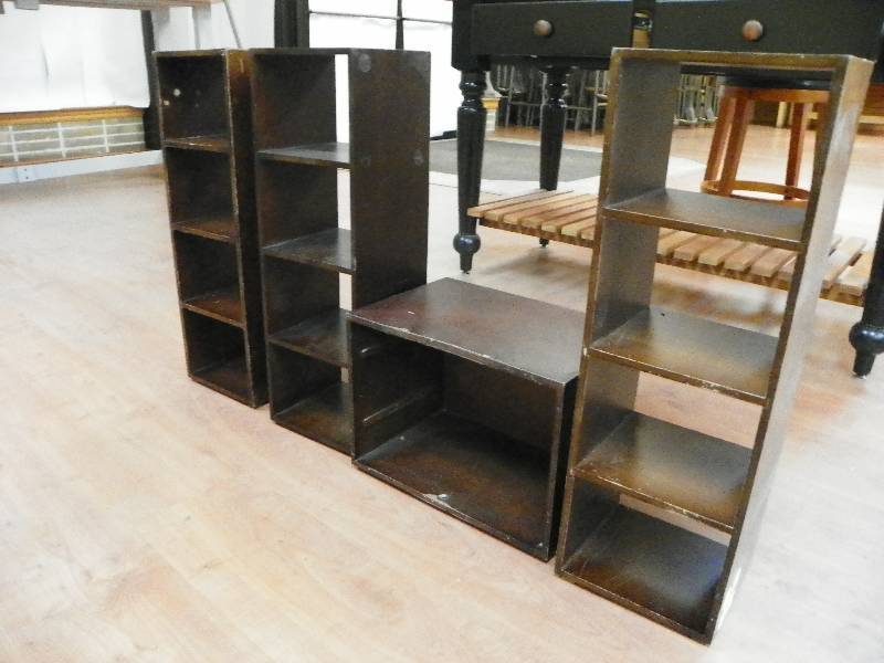 Wooden display shelvingbookcases