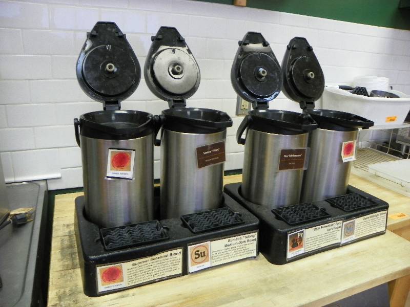 4 Coffee station pots