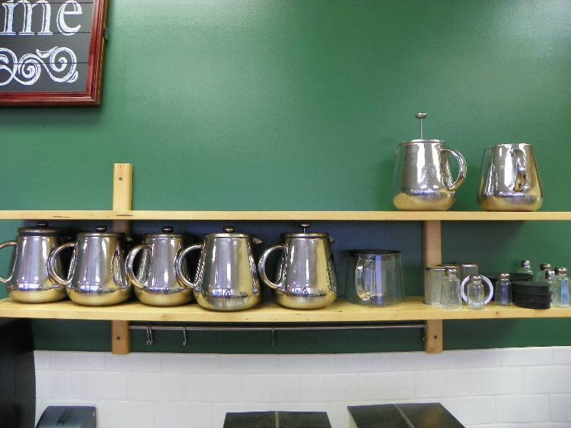 Coffee pots and salt and pepper shakers