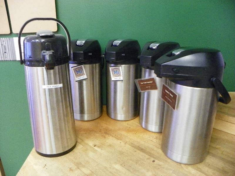 Coffee station pots