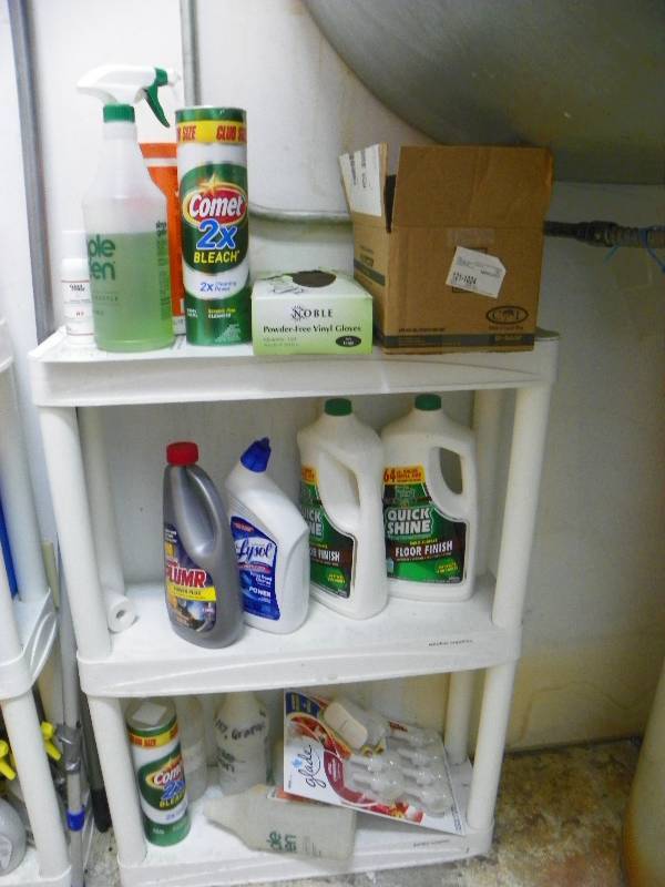 Shelf And Cleaning Supplies