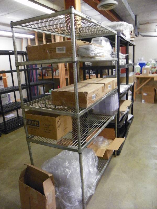 Contents of shelving units