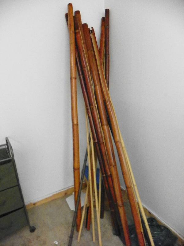 Bamboo poles