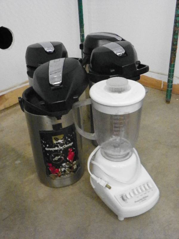 Coffee Pots and blender