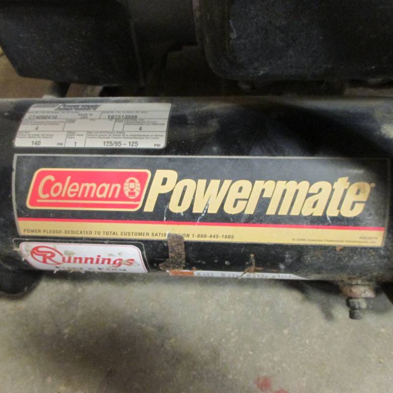lot 2 image: Coleman Air Compressor