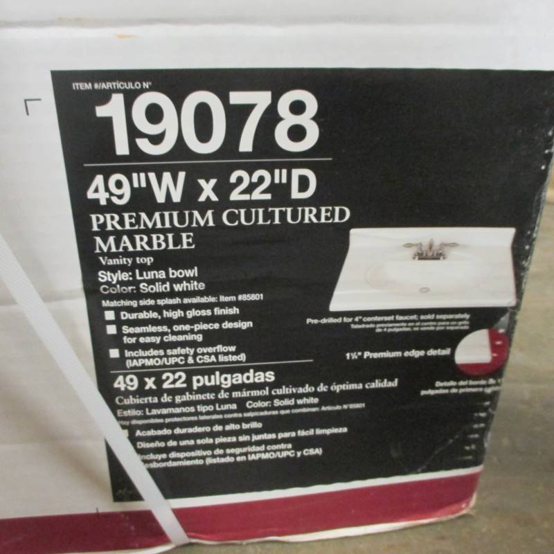 lot 33 image: (New) Vanity Top