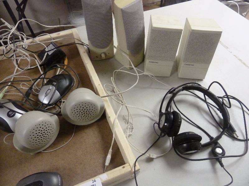 Large Lot of Computer Speakers and More