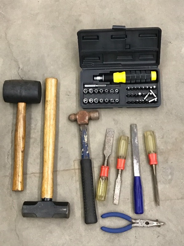 lot 41 image: Hand Tools & Bit Set