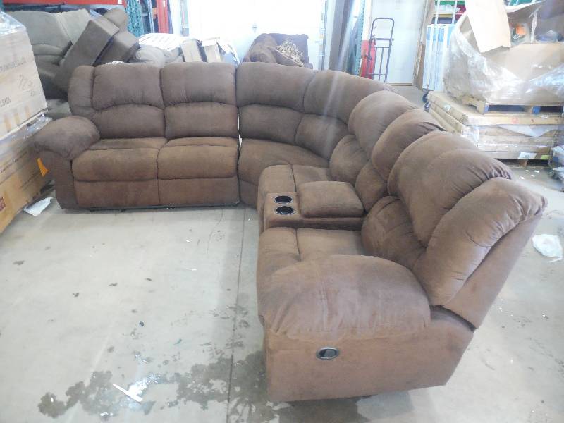 Chelsea Home Furniture Brookline Sectional - Wyoming Saddle
