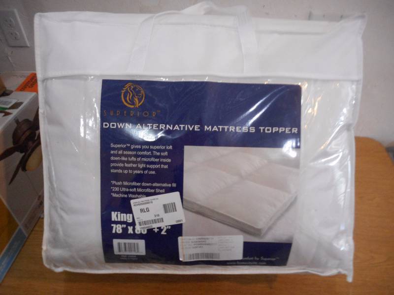 Down Alternative King Mattress Topper