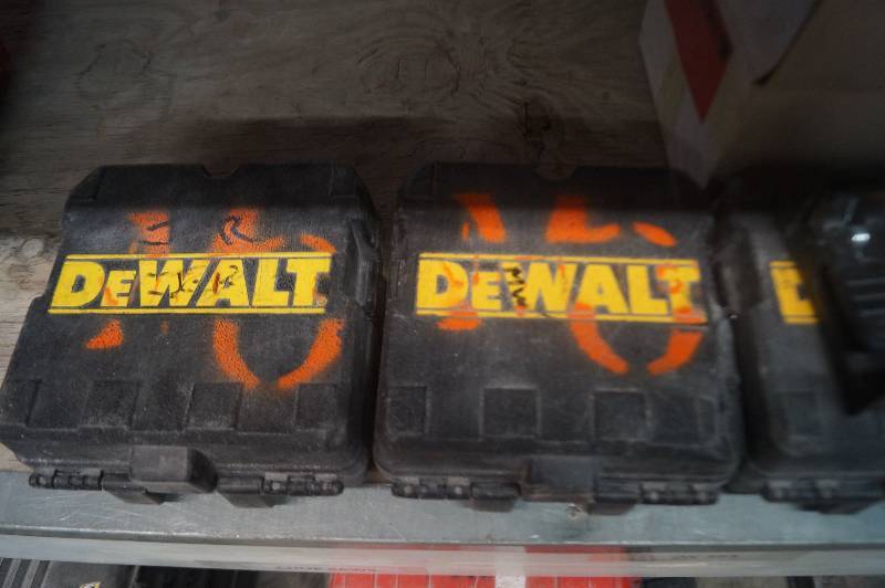 lot 100 image: Dewalt Tool Cases