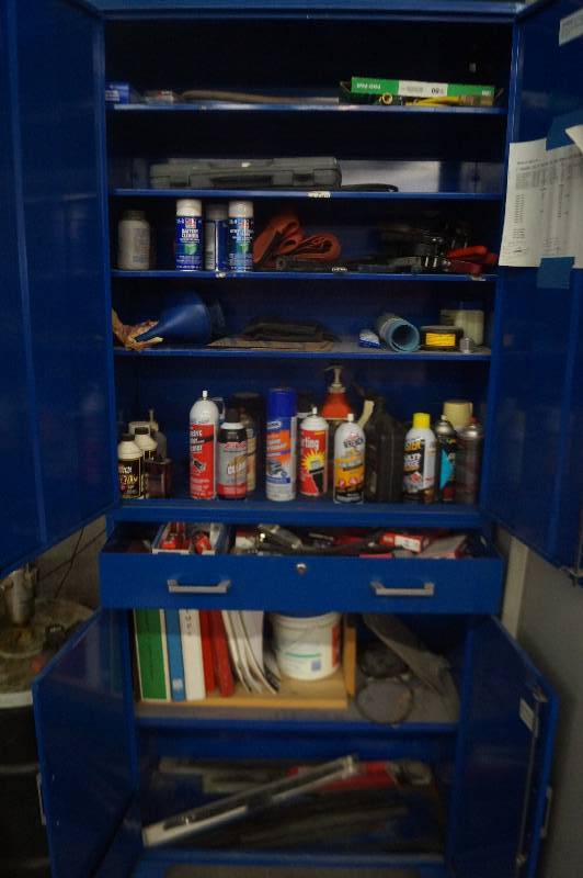lot 33 image: Misc Oil Filter Wrenches, Ext cords, Spark Plugs etc.