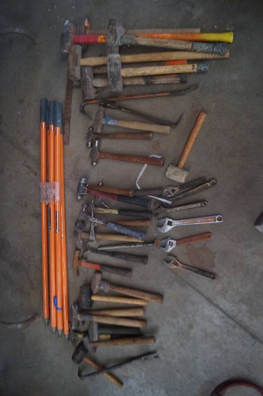 lot 42 image: Misc Hammers, Wrenches