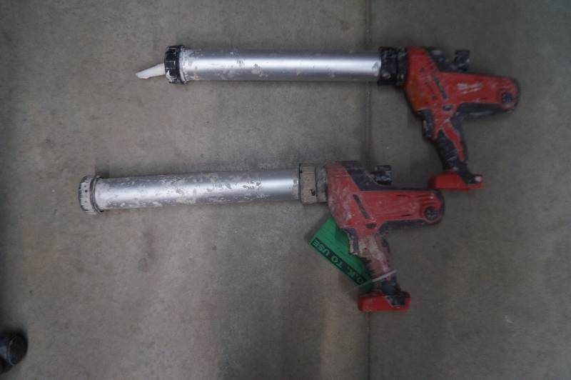 lot 166 image: Milwaukee Cordless Caulking Guns