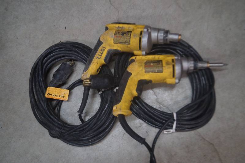 lot 218 image: DeWalt Drills