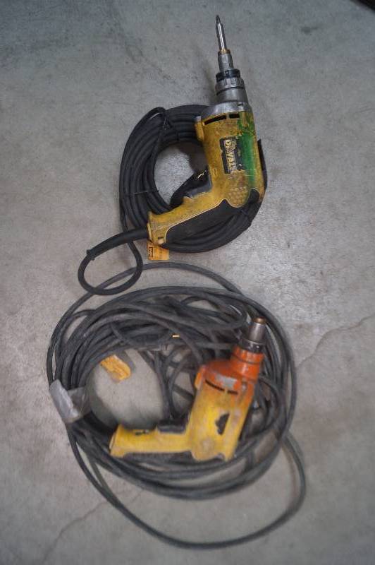 lot 225 image: DeWalt Drills