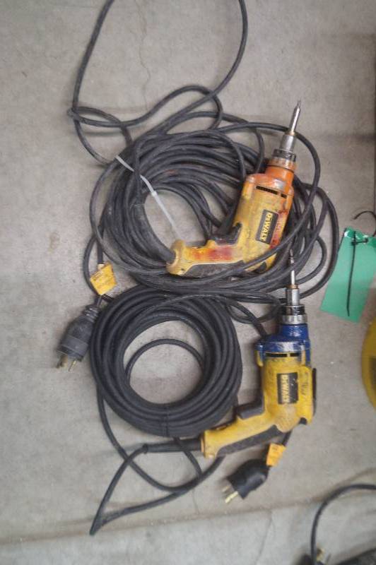lot 227 image: DeWalt Drills