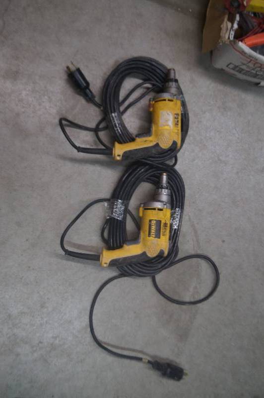 lot 228 image: DeWalt Drills