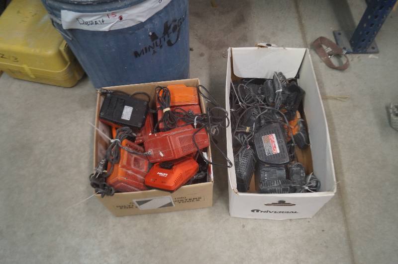lot 235 image: DeWalt  & Hilti Chargers