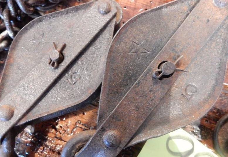 2 Vintage Pulleys