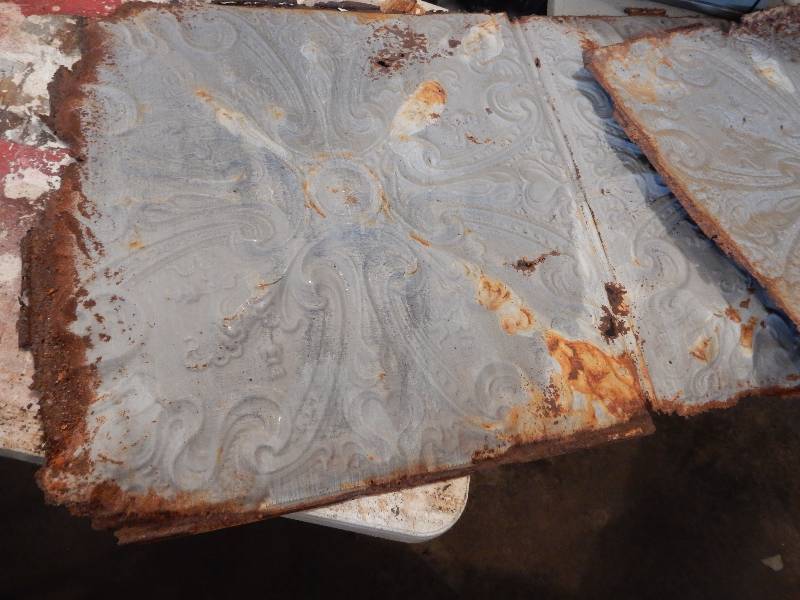 4, 2ft x 4 ft sheets of ceiling sheeting