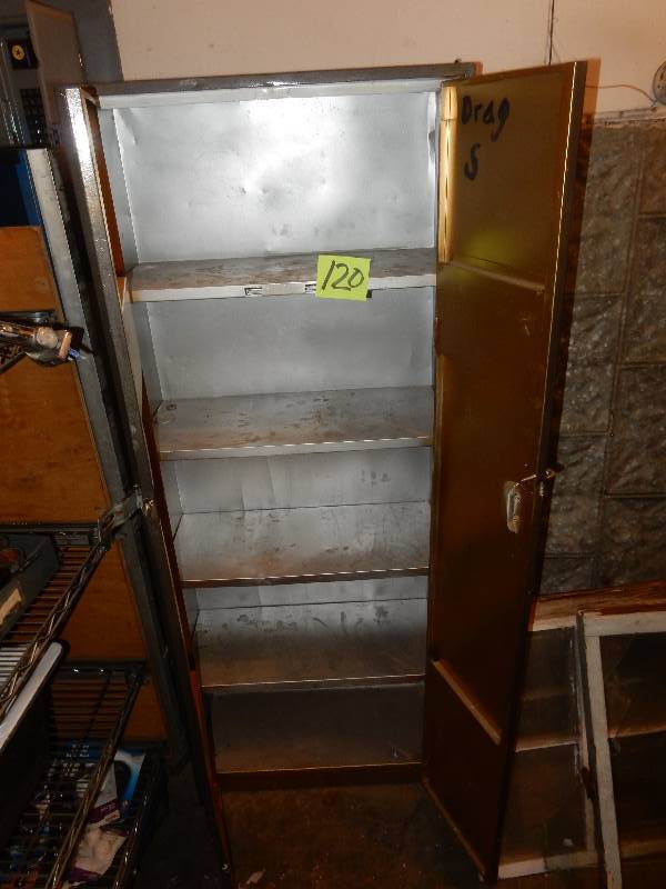Metal Storage Cabinet.. 24in x 12in x 65in