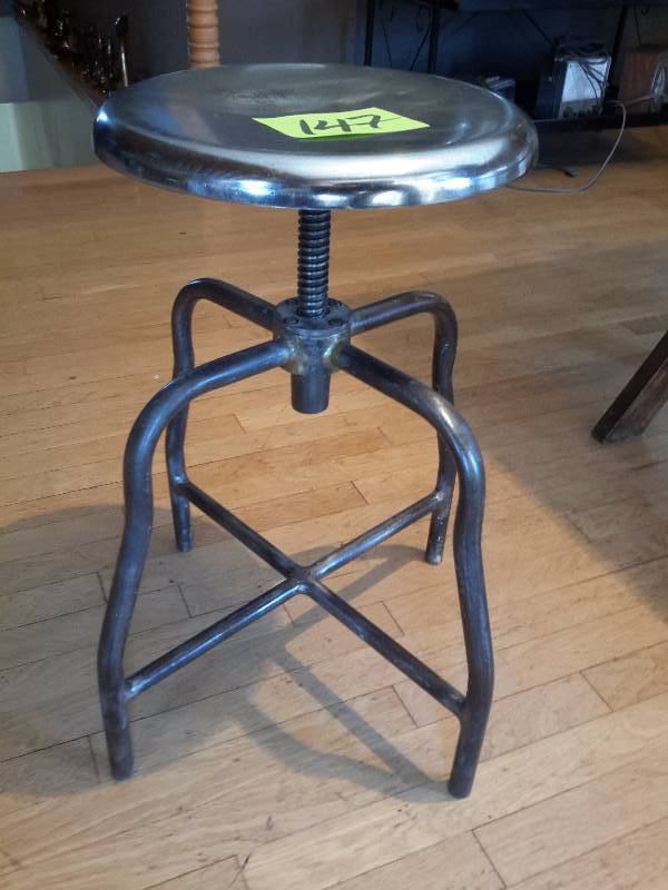 Steel adjustable height Stool..